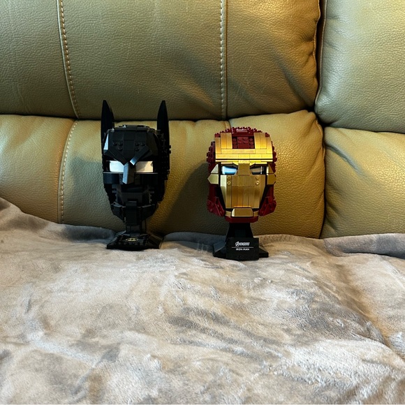 Batman and Iron Man Heads